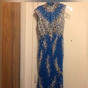 Beautiful crystal evening dress